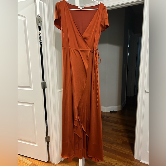 Baltic born sunset terracotta dress M brides maids fall dress - Picture 5 of 14